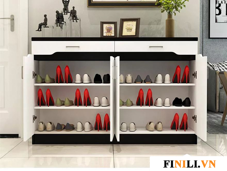 Tủ giày chứa được nhiều loại giày dép khác nhau