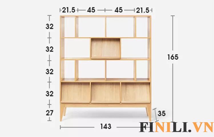 Gía sách gỗ công nghiệp thiết kế tiện dụng cho mọi gia đình
