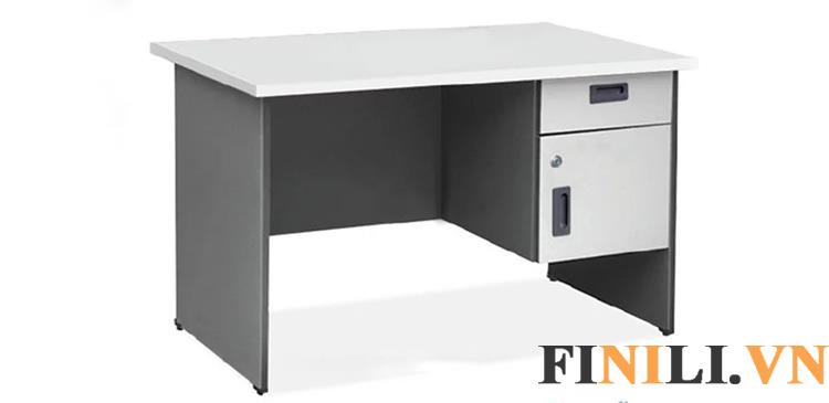 Bàn văn phòng gỗ công nghiệp đơn giản FNL-7121 có thiết kế đơn giản, 2 ngăn đựng đi kèm tiện lợi.