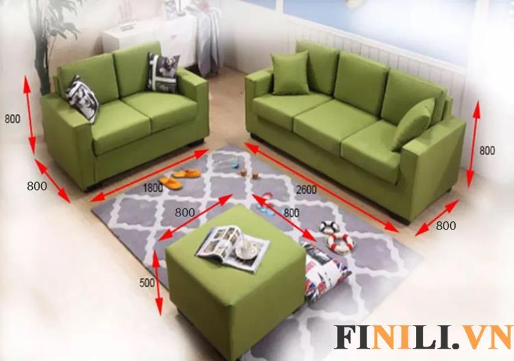 Ghế sofa văng thiết kế với chất liệu đa dạng
