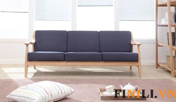 Ghế sofa gỗ được làm từ chất liệu tự nhiên thân thiện và an toàn với người dùng