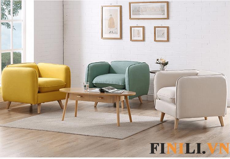 Ghế sofa có đệm lò xo lưới thông thoáng và không bị bí bách,mang đến cho người dùng cảm giác thoải mái nhất khi sử dụng.