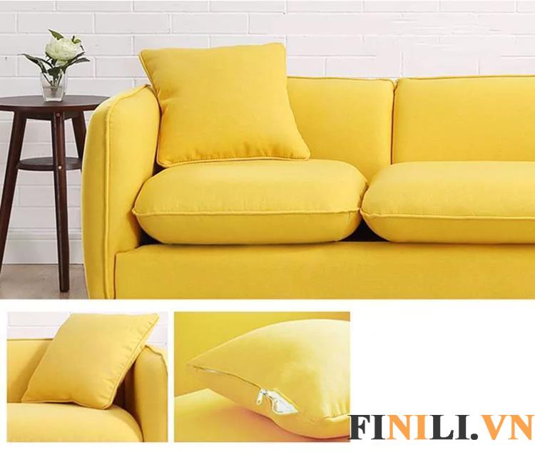 Ghế sofa bọc vải có đặc tính mát vào mùa hè và ấm vào mùa đông tạo sự thoải mái tuyệt đối cho người sử dụng