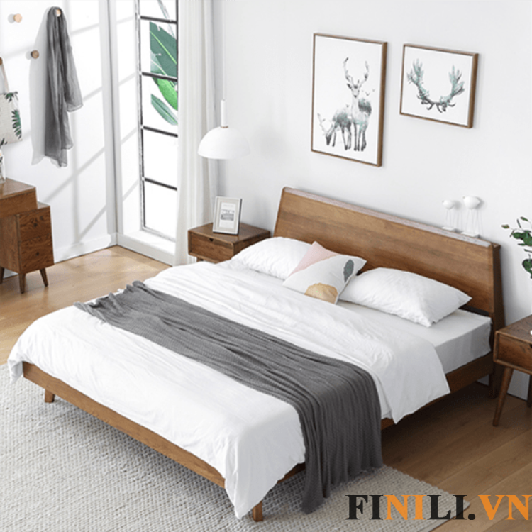 Giường ngủ gỗ hiện đại giá cả phải chăng với người tiêu dùng