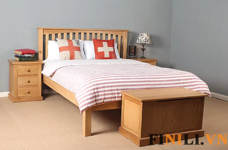 Giường ngủ đảm bảo đầy đủ các yếu tố từ thẩm mỹ, công năng sử dụng đến giá trị sử dụng trong thời gian dài