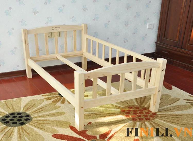 Giường gỗ cho bé thiết kế an toàn