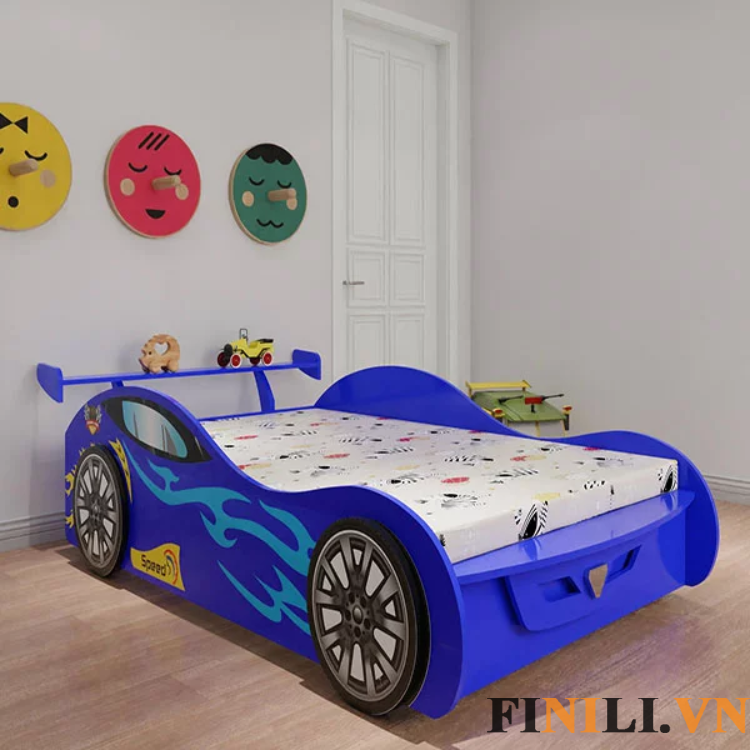 Giường ngủ cho bé trai có thiết kế nhỏ gọn phù hợp nhiều không gian trong gia đình