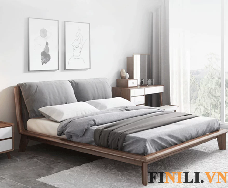 Giường ngủ kích thước nhỏ gọn phù hợp không gian sinh hoạt nhiều gia đình