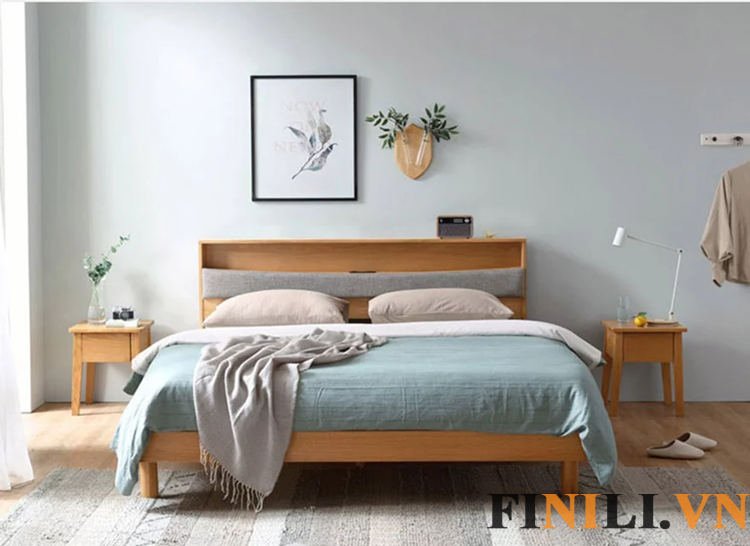 Giường ngủ thiết kê sang trọng hiện đại dễ dàng phối hợp với các vật dụng nội thất khác