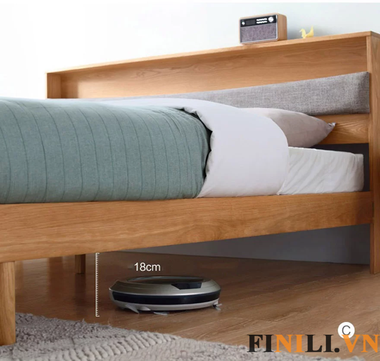 Giường ngủ bằng gỗ kết hợp chân đôn vừa phải mang đến nhiều tiện ích cho người dùng