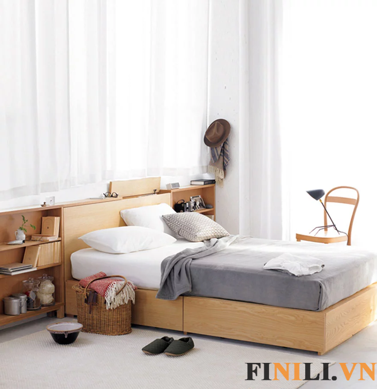 Giường ngủ thiết kế sang trọng hiện đại dễ dàng phối hợp với các vật dụng nội thất khác trong gia đình