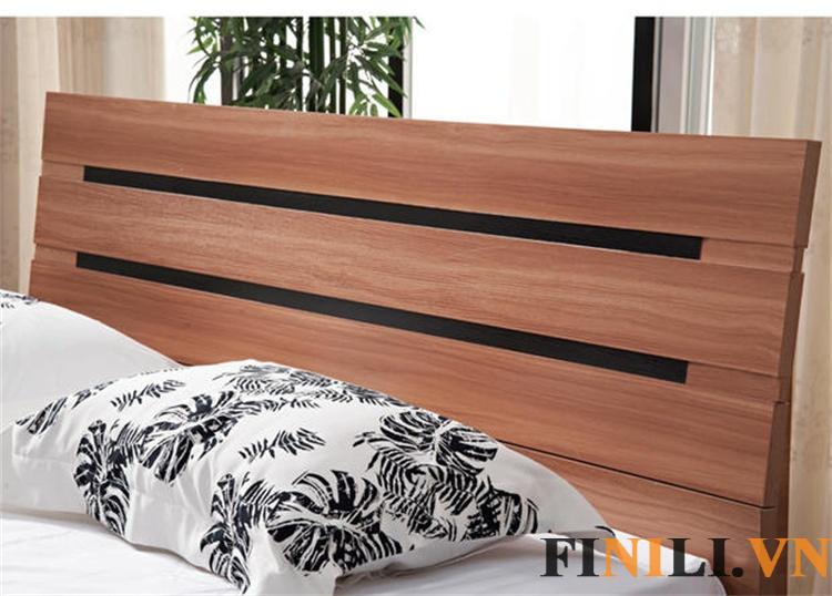 Giường ngủ bằng gỗ kết cấu chắc chắn chịu được trọng lượng