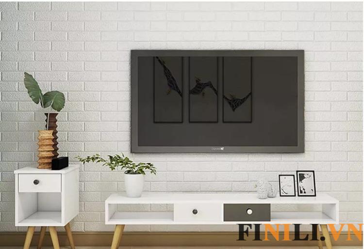 Kệ tivi đa năng thiết kế nhỏ xinh phù hợp nhiều không gian từ phòng khách cho đến phòng ngủ trong gia đình