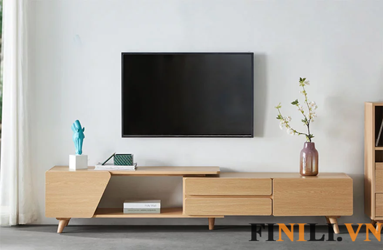Kệ tivi có thể điều chỉnh chiều dài tủ sao cho phù hợp với không gian gia đình