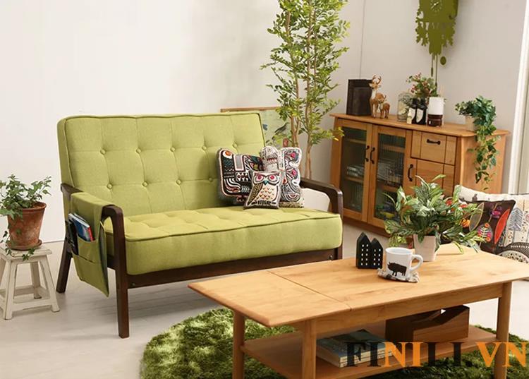 Với chất liệu bằng nỉ và khung gỗ tự nhiên nên ghế sofa FNL 8162 có độ bền cao