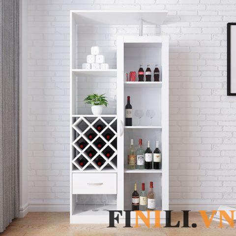 Tủ rượu thiết kế đơn giản hiện đại phù hợp nhiều không gian