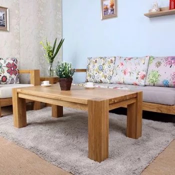 Mẫu bàn sofa gỗ sồi Chunky 1 tầng chính là sự lựa chọn hoàn hảo bởi kiểu dáng thanh lịch, thiết kế tối giản nhưng mang đến người dùng nhiều tiện lợi.
