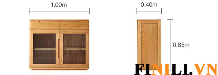 Tủ gỗ nhà bếp được thiết kế ấn tượng theo phong cách hiện đại.
